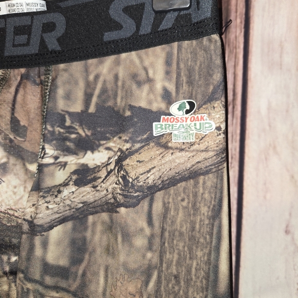 STARTER Mossy Oak Camouflage Base Layer Hunting Leggings Men's Medium 32/34 - Picture 2 of 5